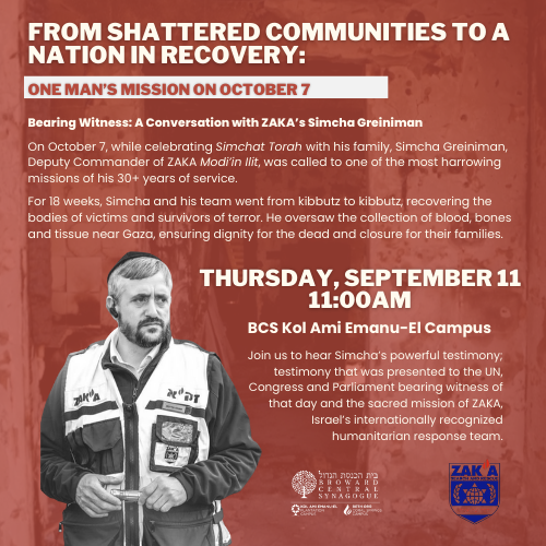 From Shattered Communities to A Nation in Recovery: One Man’s Mission on October 7
