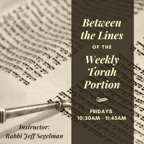 Between the Lines of the Weekly Torah Portion