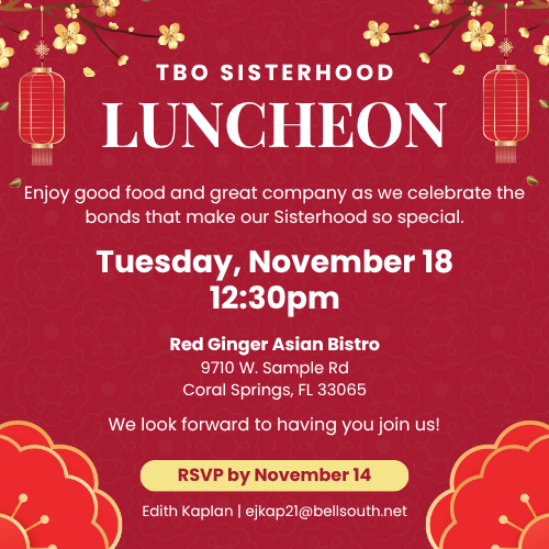 TBO Sisterhood Luncheon