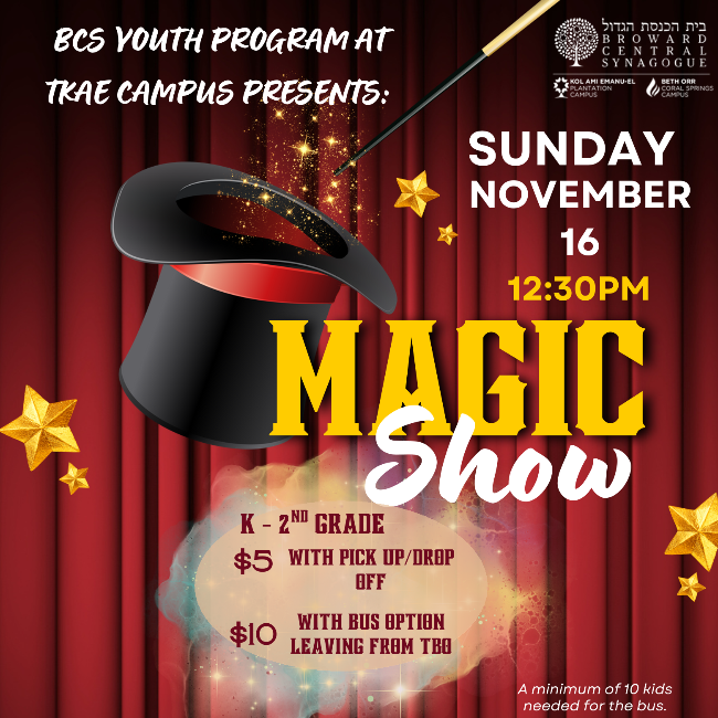 Magic Show for Kindergarten - 2nd Graders