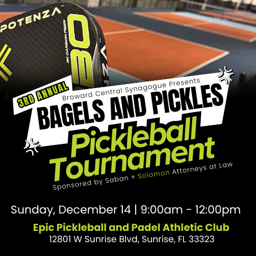 Bagels and Pickles Pickleball Tournament