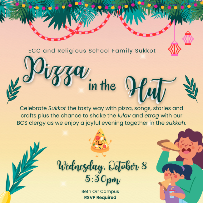 Pizza in the Hut at the Beth Orr Campus