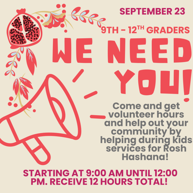 Teen Volunteers Needed